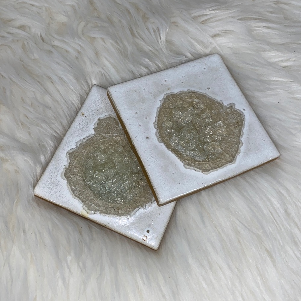 2 Stone Crystal Coasters